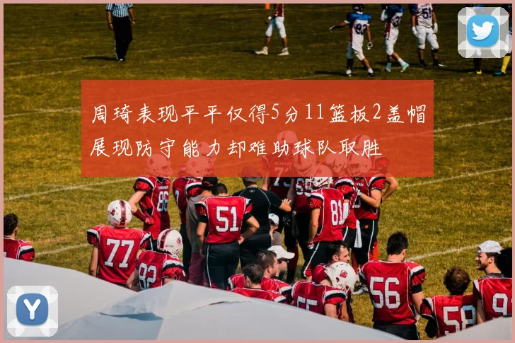 周琦表现平平仅得5分11篮板2盖帽展现防守能力却难助球队取胜